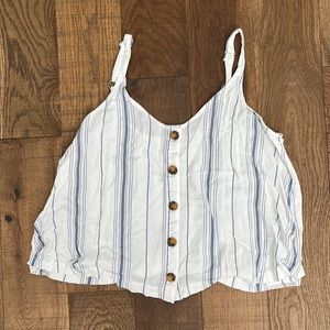 Hollister button down tank top